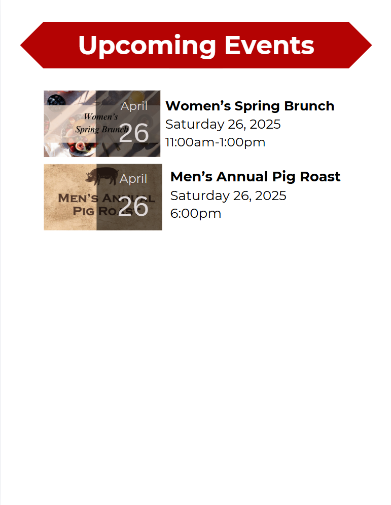 Upcoming Events