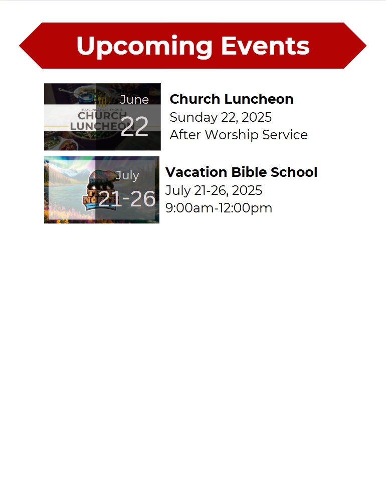 Upcoming Events