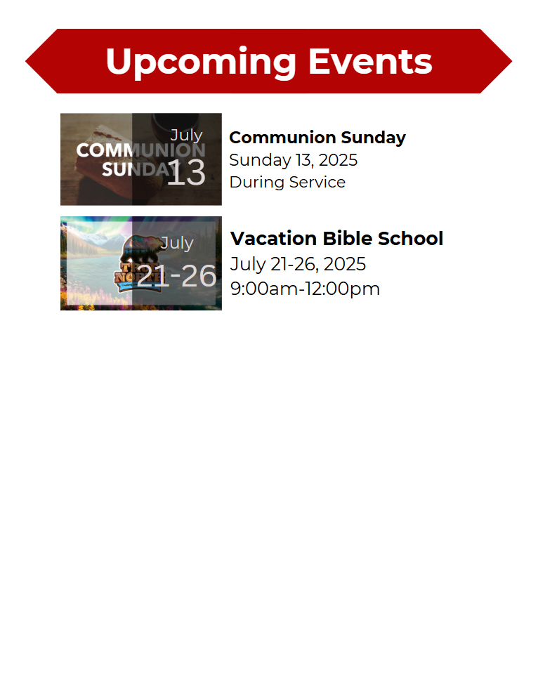 Upcoming Events