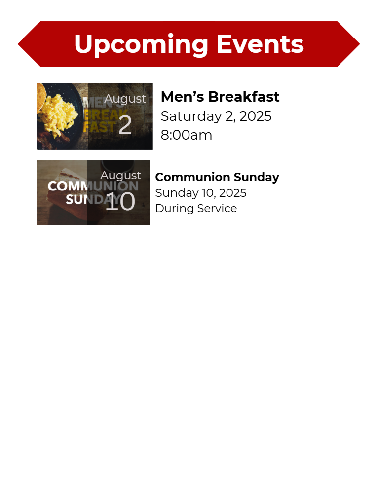 Upcoming Events