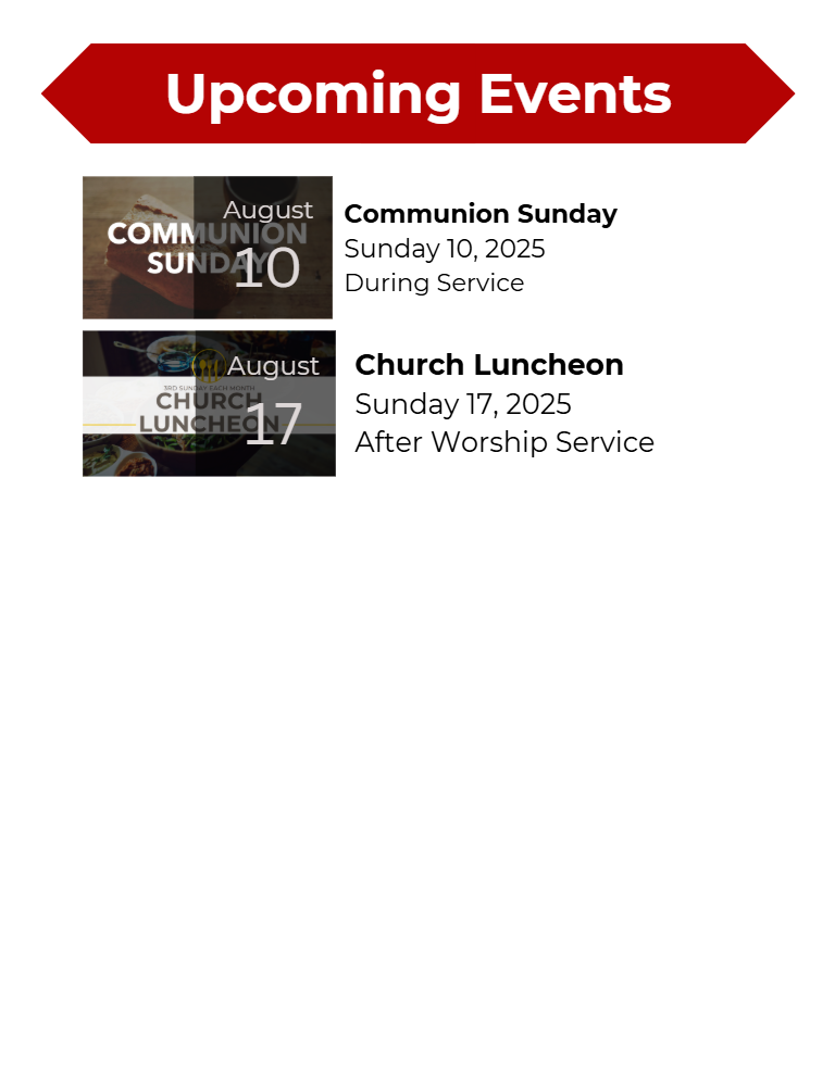 Upcoming Events